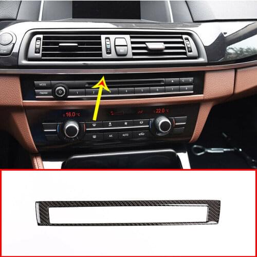 Carbon Fiber M Center CD Decoration Frame for BMW 5 Serie F10 F18 2011-17