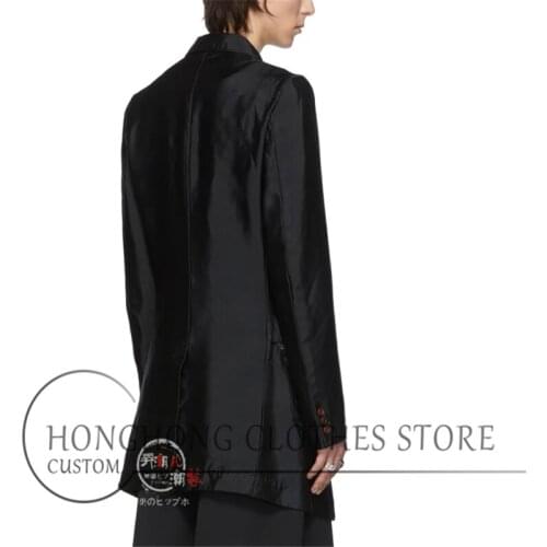 S-6XL! Big yards mens clothing! 2020 Customized new mens long sleeve hollow stitching design suit jacket