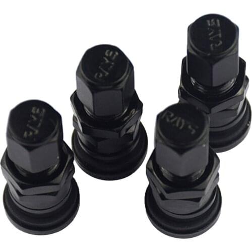 Tire Wheel Valve Stems Black 4pcs/lot for Car Motorcycle ATV Bike Bicycle