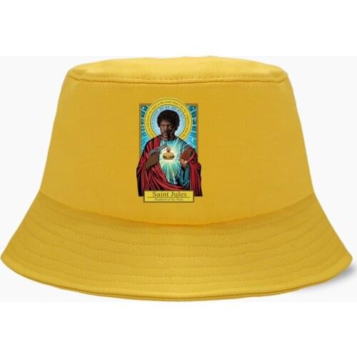 TV Show Pulp Fiction Mia Saint Jules Funny Bucket Hat Cap Men Womens Bob Hip Hop Panama Summer Fisherman Hats Outdoor Sun Caps