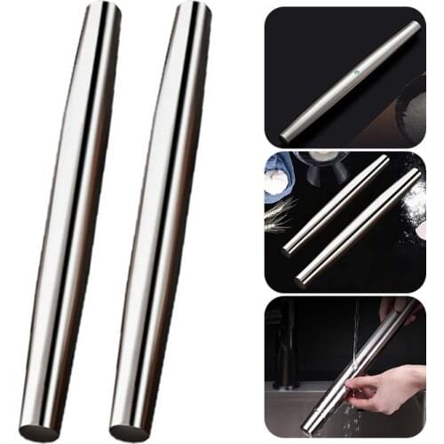 Rolling Pin 304 Stainless Steel Pastry Roll Cake Fondant Cookies Baking Roller Kitchen Baking Tools Kitchen Accessories
