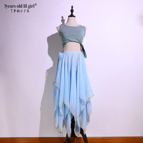 Belly Dance Popular Show Ltalian Chiffon 12 - Angle Gauze SkirtEW58 59