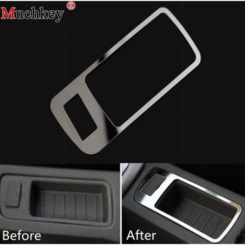 1pc Car Cover USB Panel Decorative Cover Trim For Ford Focus 2 MK2 2005 2007 2008 2009 2011 Stainless Steel