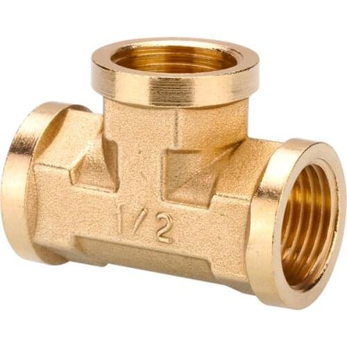 1 Pcs Of 1/2'" Inch T-Shaped Copper Pipe Joint Adapter Thickened Outer Layer Of The Adapter Inner Wire Heater Connector