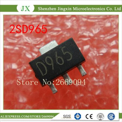 100PCS 2SD965A D965R 5A/40V NPN SOT-89 Transistor D965
