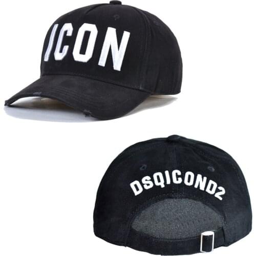 2021 new Icon brand Baseball Caps hat men Baseball Caps cotton unisex Adjustable women dsq black Bone Gorras Casquette