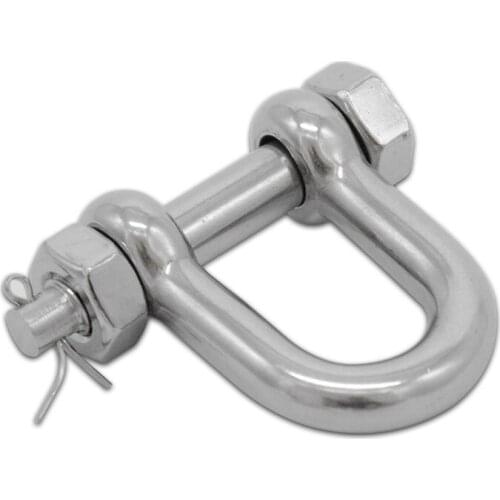 304 Stainless steel M25 Heavy Duty DEE Shackle With Nut & Safty Pin Steel Buckle Bolt Anchor Safty DEE Shackle