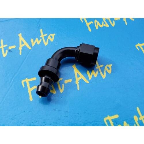 9/16unf thread an6 6an an 6 push on push-on 90degree 90 degree hose end adaptor adapter fitting