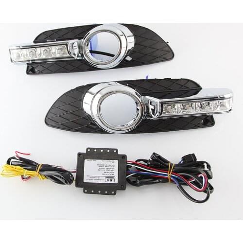 Car Flashing 2Pcs LED DRL Daytime Running Light for mitsubishi lancer-ex Driving Lights with Mobile steering day light Led light