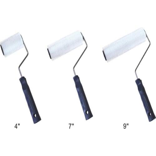 Cement Tool Durable Portable Professional Paint Spiked 13mm Teeth Height Plastic Handle Brush Roller Bubble Remove Self Leveling