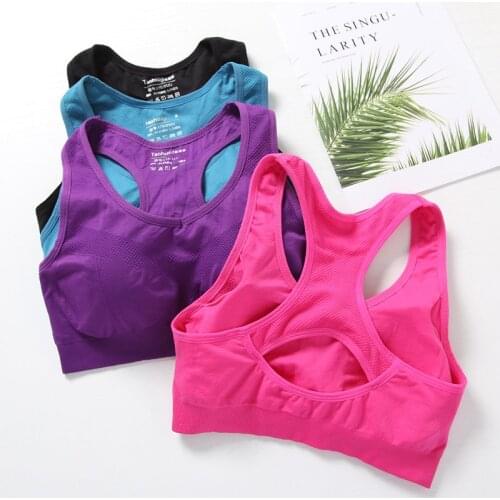 Ladies Fashion Beauty Back Fitness Refreshing Wrapped Chest Underwear Hive Shockproof Sports Bra Comfy