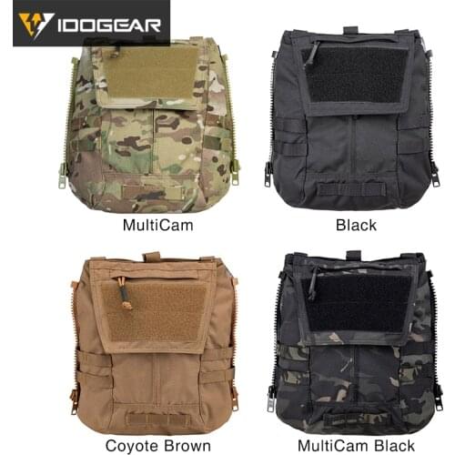 IDOGEAR Tactical Zip on Panel Pouch Military Backpack Plate Carrier Bag for CPC AVS JPC2.0 Vest 3531