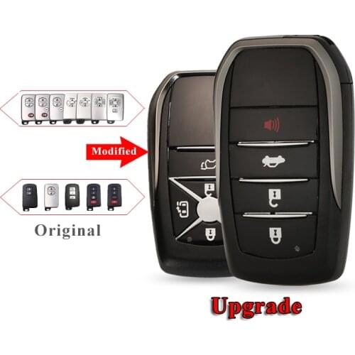 Jinyuqin Upgrade Remote 2/3/4B Car Smart Key Shell For Toyota Camry Crown Avalon 4Runner Land Cruiser Prius RAV4 Venza FOB Case