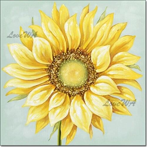 Sunflower Canvas Picture Art 100% Hand-painted Flowers Oil Painting Wall Hangings Design Artwork Panel For Home Decoration