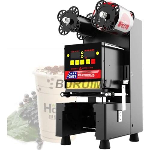 Commercial Automatic Cup Sealer Milk Tea Sealing Machine Equipment Juice Sealer Beverage Plastic Cup Sealing Machine