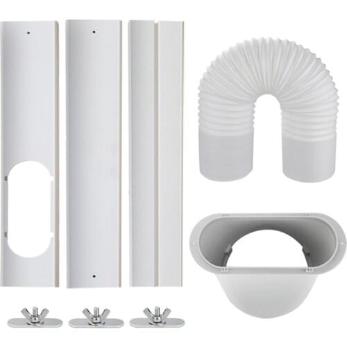 Window Seal Plates Kit for Portable Air Conditioners w/ Exhaust Hose & Mouth