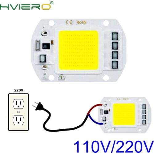 110V220V COB LED Lamp 10W 20W 30W 50W LED Bulb IP65 High Power Smart IC DIY Flood Light Spotlight Outdoor Illumination Chip Lamp