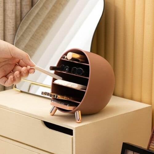 Light luxury cosmetic storage box eyebrow pencil lipstick eye shadow lip glaze split table top shelf