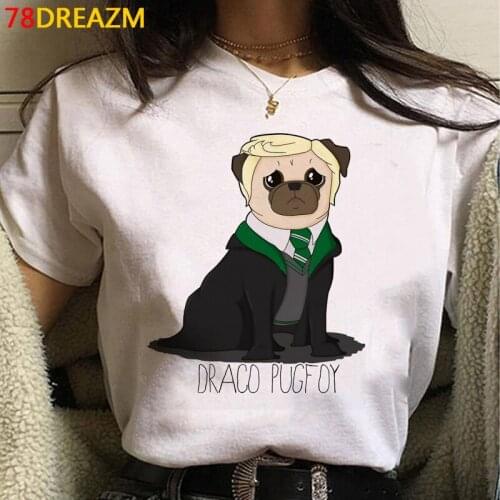 Draco Malfoy summer top clothes women white t shirt aesthetic couple clothes kawaii summer top harajuku kawaii
