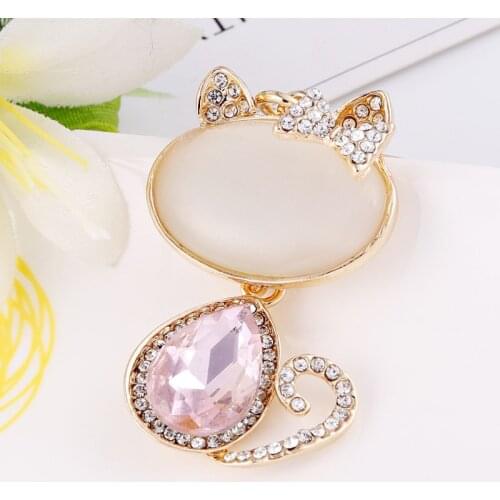 Cute cat key chain ladies bag car key ring pendant decoration