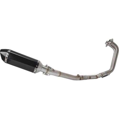 Motorcycle Exhaust Full System Front Hearders Middle Link Pipe Muffler Slip On For Yamaha YZF R3 R25 MT03 MT-03 (2014-2018)