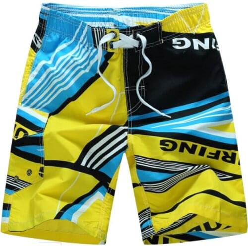 Men beach board surfing shorts men swim trunk shorts briefs printing summer vacation men swimwear sunga quick dry breifs shorts