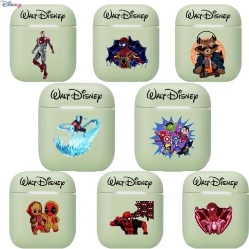 2021 Disneys new Marvel Iron Man Soft Silicone Cases For Apple Airpods 1/2 Protective Case Bluetooth Wireless Earphone Cover Fo