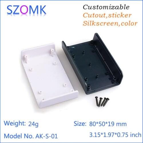 10pcs szomk plastic electronics project enclosure for pcb switch abs project box High quality abs material plastic junction box