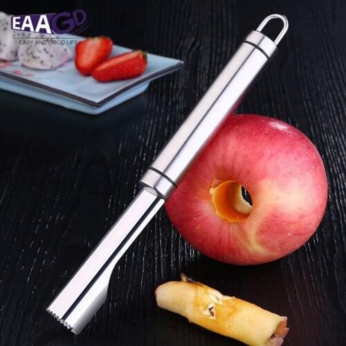 Stainless Steel Fruit Pitter Separator Peach Core Seed Remover Apple Pear Core Twister Kitchen Peeler Trench Tools