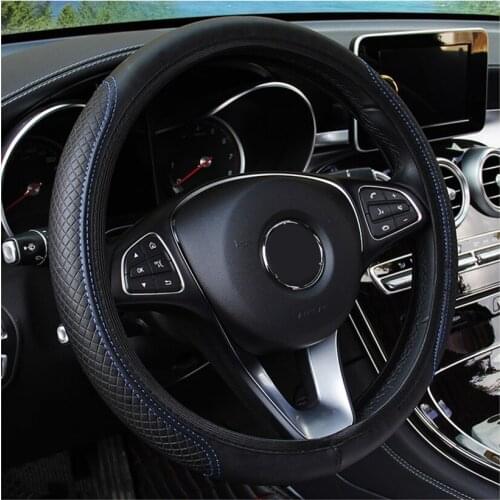 Universal Leather Car Steering Wheel Cover For Infiniti QX70 G25 FX37 Q60 G37 Q70 Auto Accessories Interior Decoration
