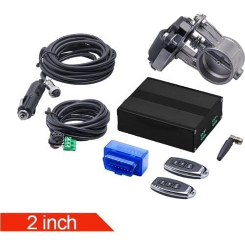 2"/2.36"/2.5"/2.75"/3" inch OBD2 Vacuum pump Exhaust Cutout Electric Control Valve Kit With remote control and APP control