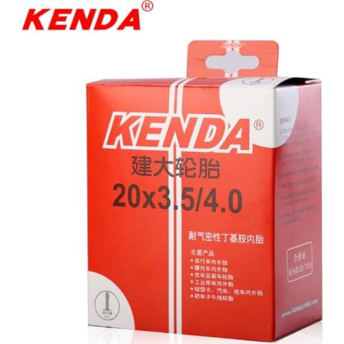 KENDA bicycle inner tube 20*3.5-4.0 ATV tyre beach bike tire tube city fat tyres snow bike tires Schrader A/V inner tubes 375g