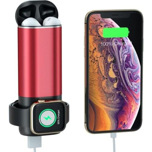 5200mAh Power Bank Portable Mobile Phone Charger for iPhone X 11 Pro Powerbank Wireless Charging for AirPods Apple Watch 4 3 2 1