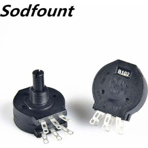1pcs RVS28 Potentiometer Inverter welding machine potentiometer Insulated shaft potentiometer