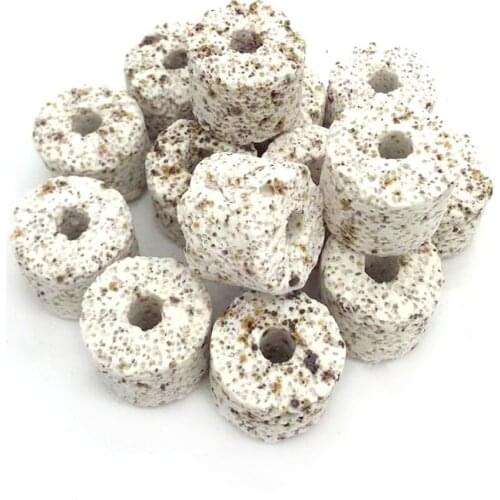 100g 9pcs Filter Media Aquarium Filter Natural Minerals Ring for Aquarium Filtration Biological Ring Baterial House Fish Tank