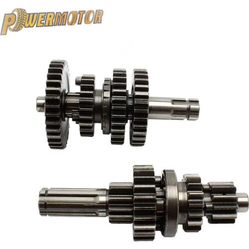 3+1 Reverse Gears Main Countershaft Transmission Gear Box Main Counter Shaft Fit For 50cc-110cc 3+1 Reverse Gears Engines