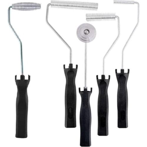 5Pcs Fiberglass Laminating Aluminum Paddle Stripes Mould FRP Vertical Roller Kit Bubble GRP Work for Bathtub Boat Repair