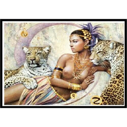 5D diamond painting animal beauty and beast stickers diamond embroidery cross stitch mosaic home decoration pattern DIY handmade