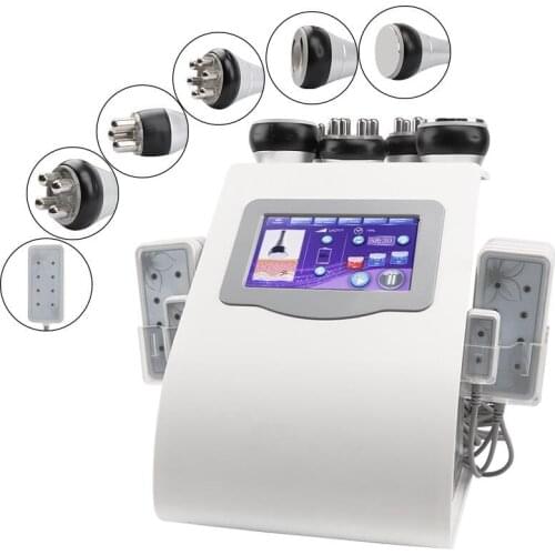 6 in 1 Vacuum Radio Frequency RF 40K Cavi Lipo laser Slimming equipment Ultrasonic Liposuction Cavitation Machine