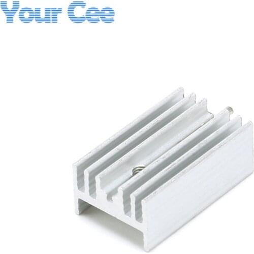 5pcs 25*15*10mm Heatsink Cooling Fin Cooler Aluminum Heat Sink Radiator for TO3 TO-3 Transistor with pin 25X15X10mm