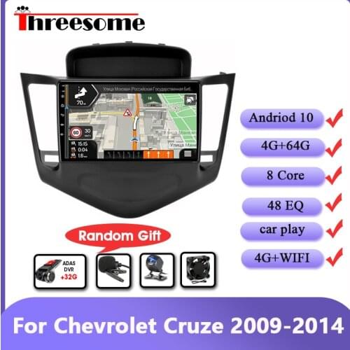 Android 10 Car Radio For Chevrolet Cruze 2009-2014 4G+64G IPS Screen GPS Navigation Multimedia 4G Net+WIFI RDS DSP Carplay
