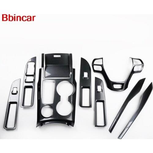 Bbincar ABS Special interior Console Steering Gear Shift Storage Box Window Switch Trim 9pcs For Ford Explorer 2016 2017 LHD