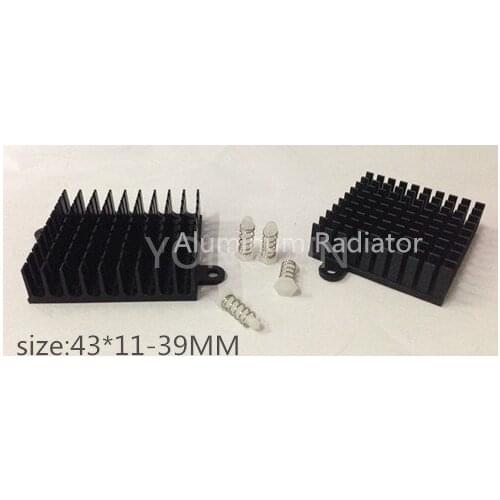 Free shipping10PCS IC HEATSINK43*11-39MM/FAN IC/LED heatsink/Aluminum heatsink