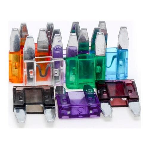 Can mix Zinc New mini Auto Automotive Car Boat Truck Blade Fuse Box Assortment2A 3.5A 5A 7.5A 10A 15A 20A 25A 30A35A40A 20pcs