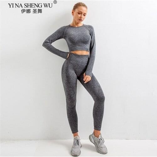 Black Seamless Yoga Tops Women Gym Fitness Yoga Clothing Sports Wear Female Workout Top Yoga Training Tights Wear Sports Wear