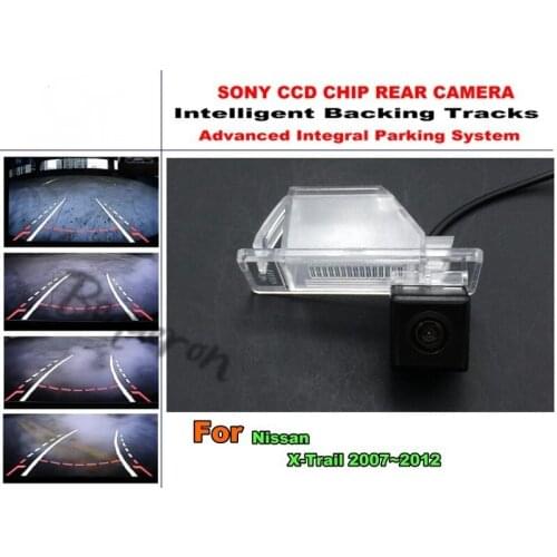 For Nissan X-Trail / XTrail / X Trail 2007~2012 Intelligent Car Parking Camera / with Tracks Module Rear Camera CCD Night Vision