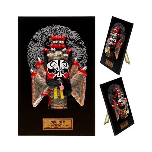 Cartoon clay figurine - The Three Kingdoms Zhang Fei Q version of the Chinese style Beijing Opera gift ornaments