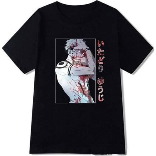 Jujutsu Kaisen Print Short Sleeved O-neck T-shirt for Woman/man