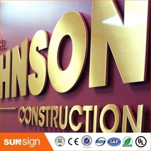 China supplier 3d led stainless steel metal letter sign