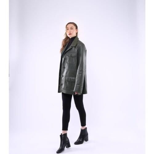 Cargo Leather Jacket